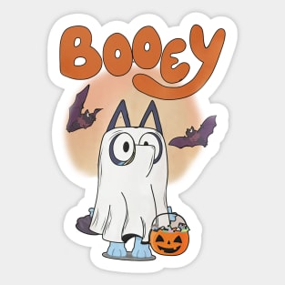 Booey Halloween Spooky Season Bluey Family Scary  Bluey Trick Or Treat Ghost Month Sticker